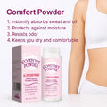 Comfort Powder All Over Body Powder - Sweat Wicking, Chafing Prevention, Odor Resistant, Talc-Free Dry Comfort for Women & Men