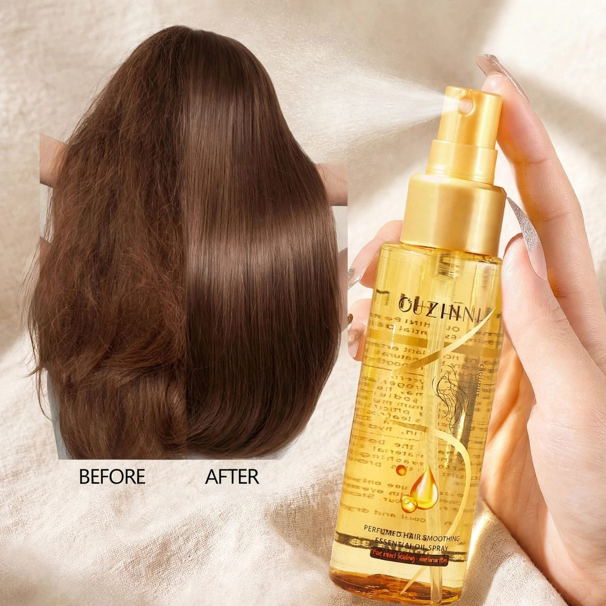 Perfumed Hair Smoothing Essential Oil Spray