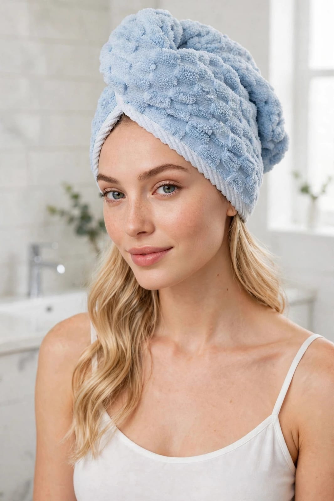 Microfiber Hair Towel Wrap Thickened Coral Velvet Cationic Dry Hair Cap Water Absorption and Quick Drying Striped Bath Cap