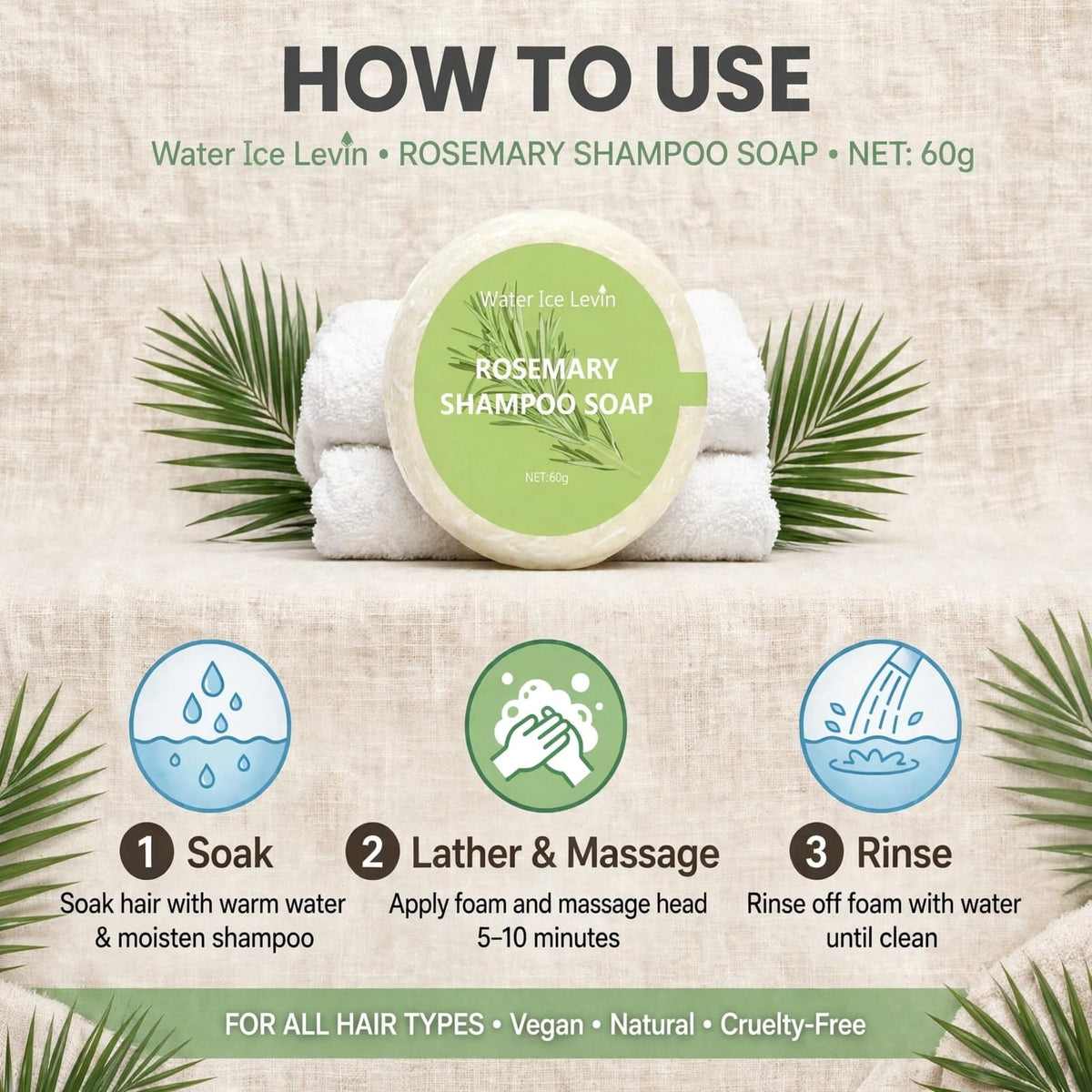 Rosemary Shampoo Hair Growth Soap