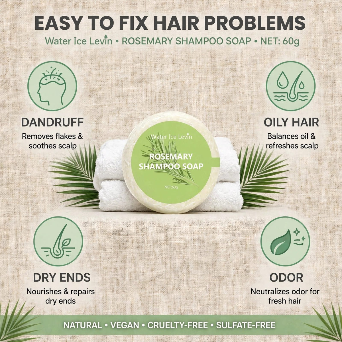 Rosemary Shampoo Hair Growth Soap